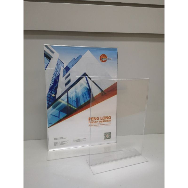 T-Shaped Acrylic Tabletop Sign