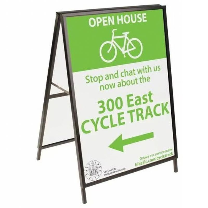Steel Metal a Board Sign