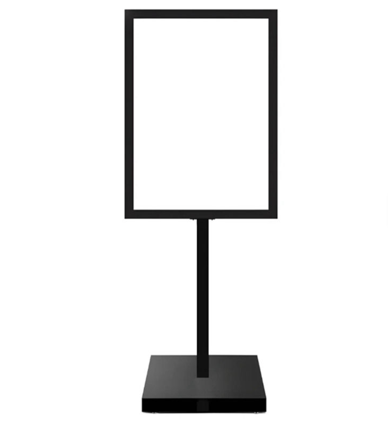 Black Steel Double-Sided Poster Display Stand