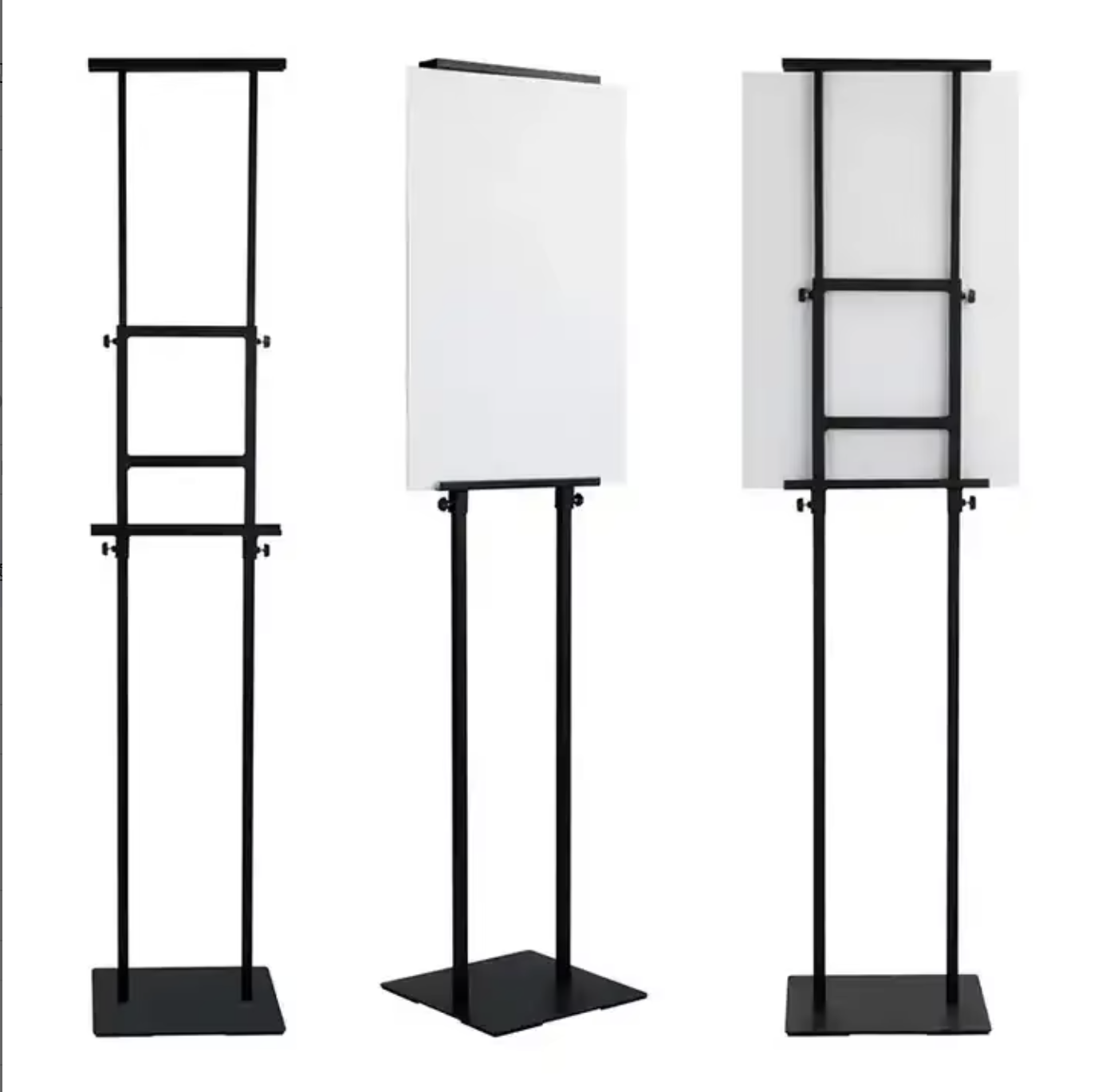 Black Height Adjustable Poster Stand