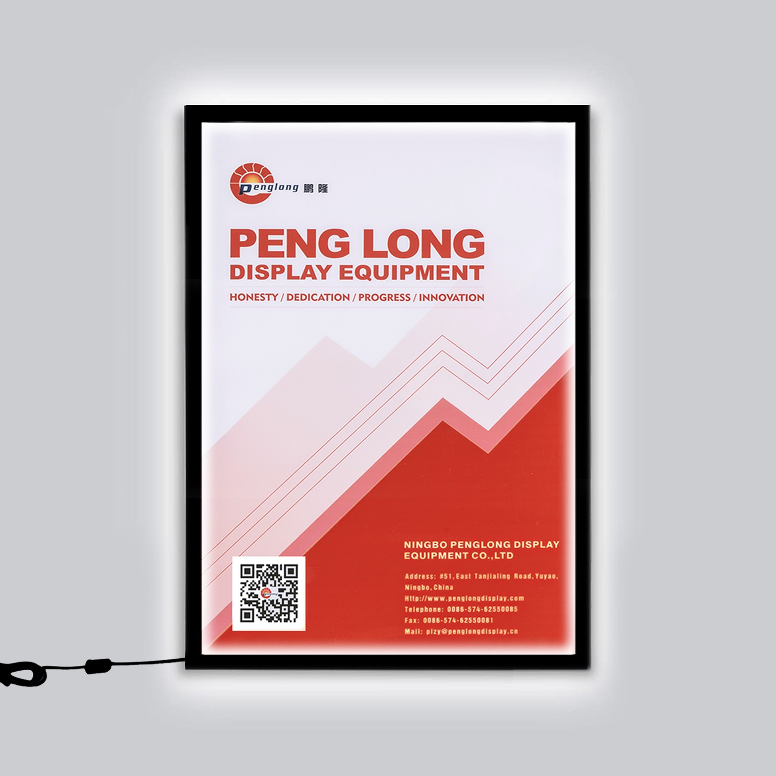 Mitred Corner LED Light Box 25mm