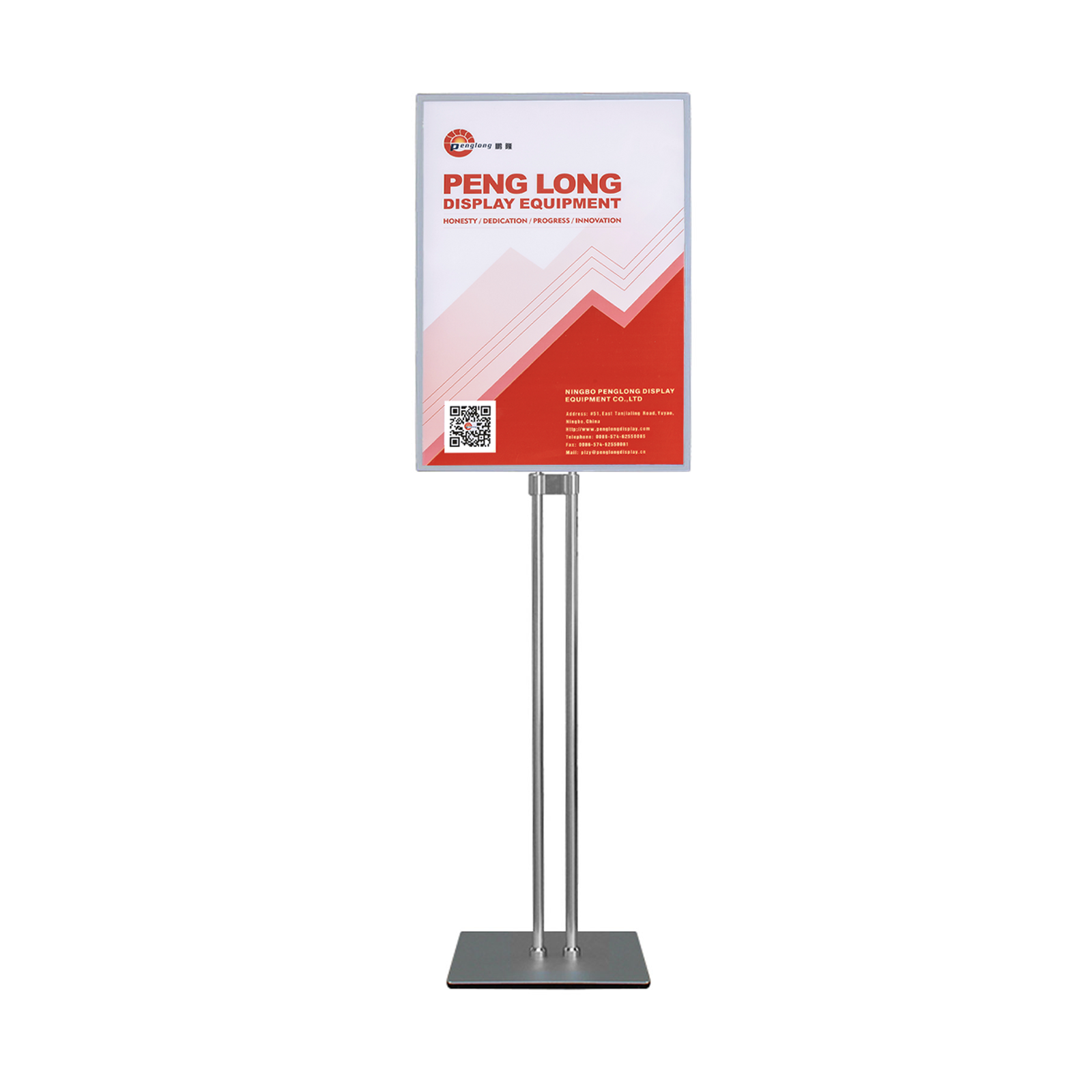 LED Aluminum Menu Stand