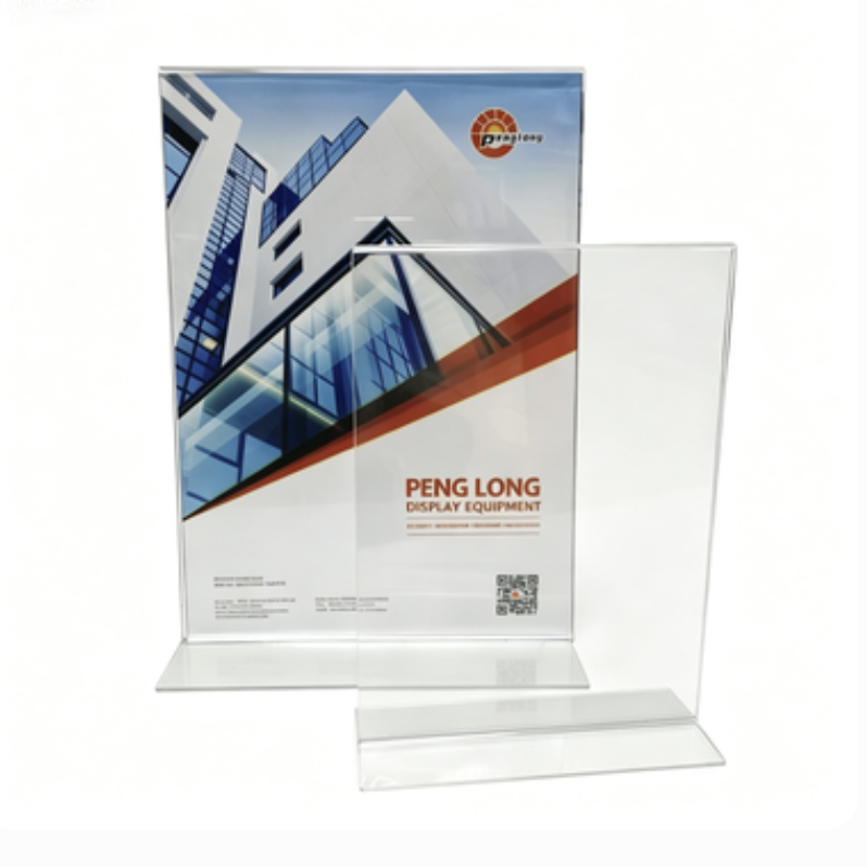 T-Shaped Acrylic Tabletop Sign