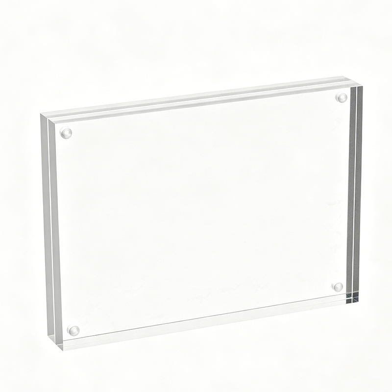 Magnetic acrylic clipboard
